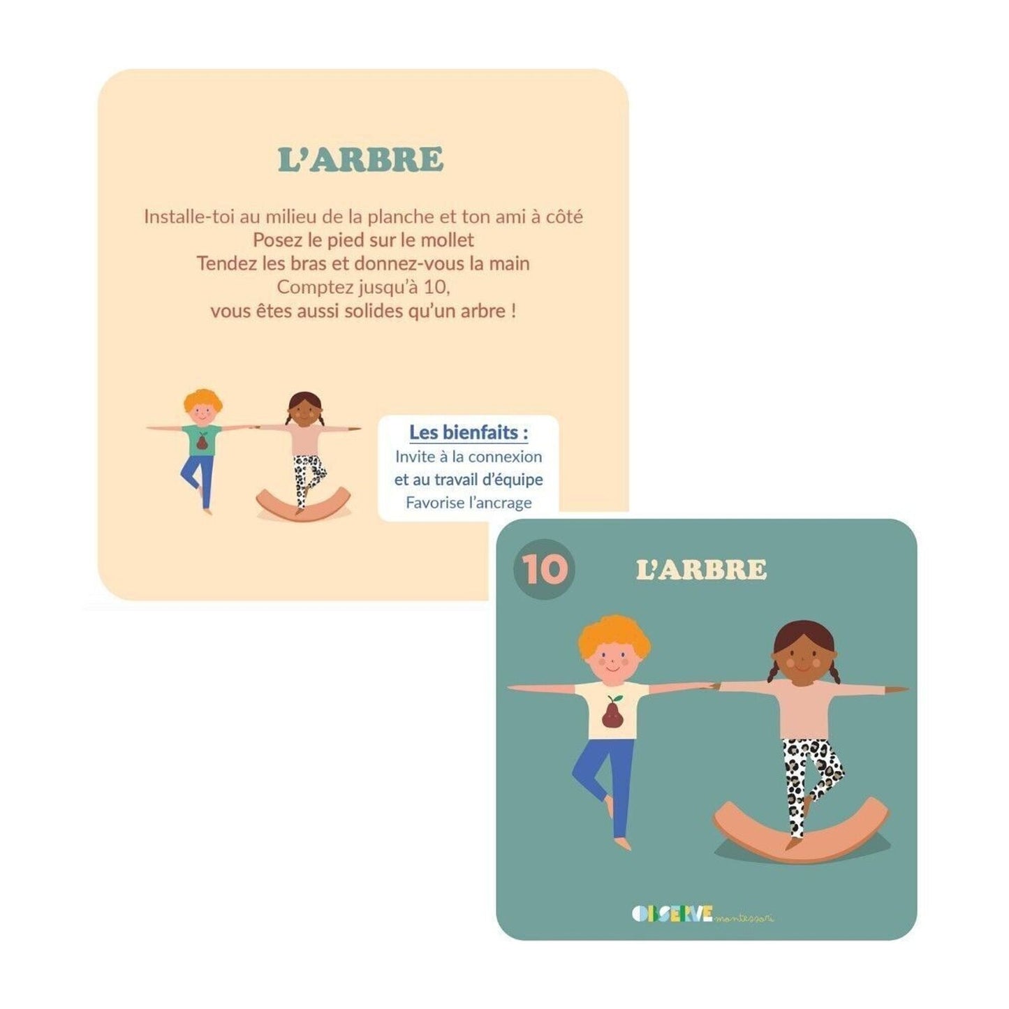 10 Cartes de Yoga Enfant - Routinea