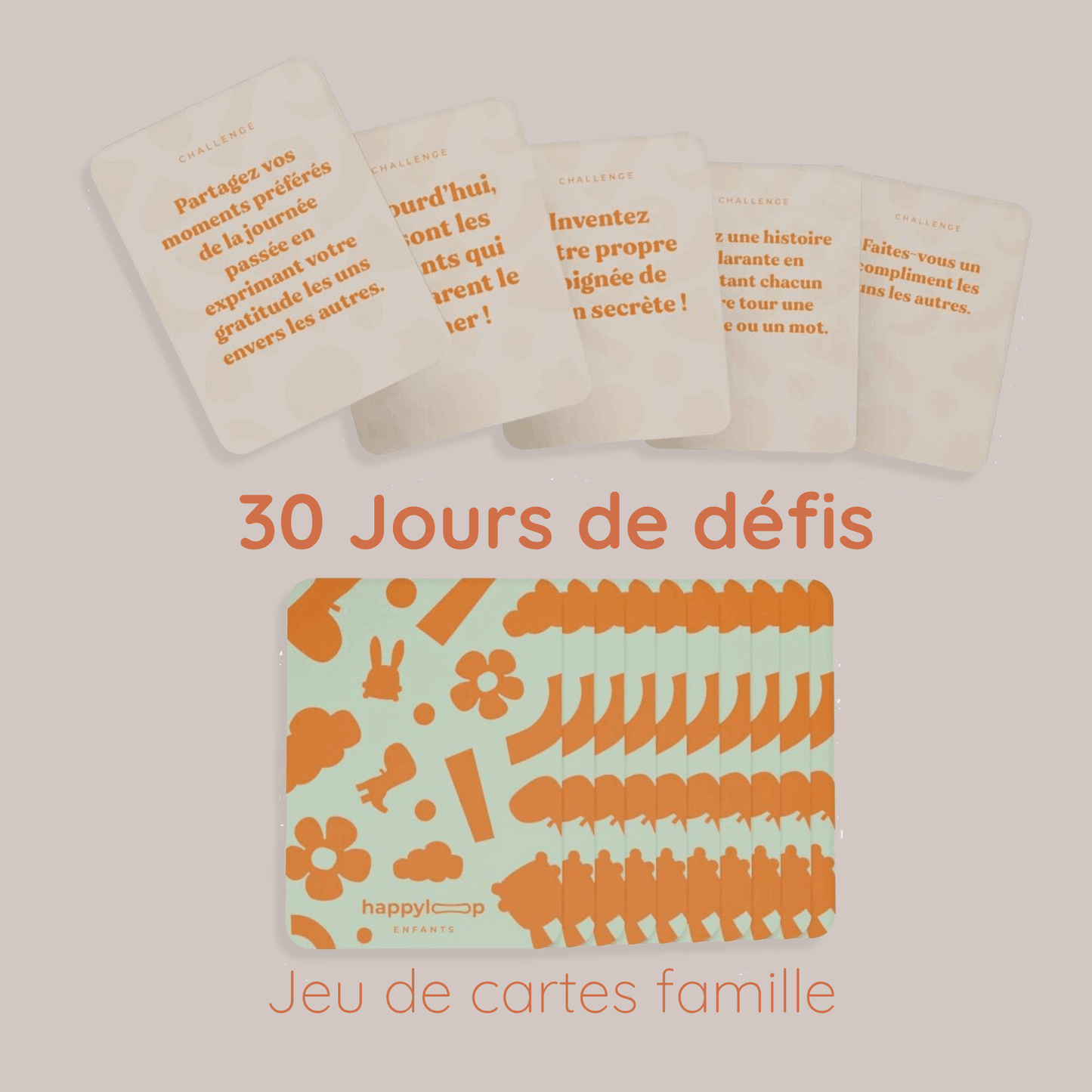 30 Jours de défis en famille | Jeu de cartes - Routinea