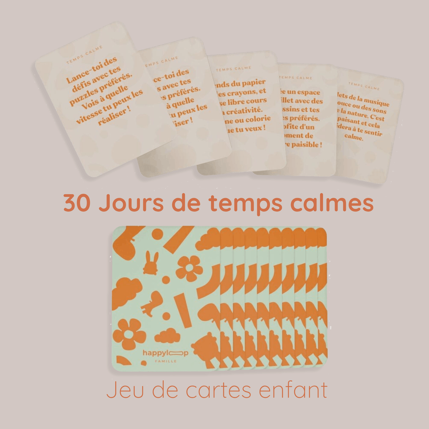 30 Jours de temps calmes | Jeu de cartes | Enfants & Famille - Routinea