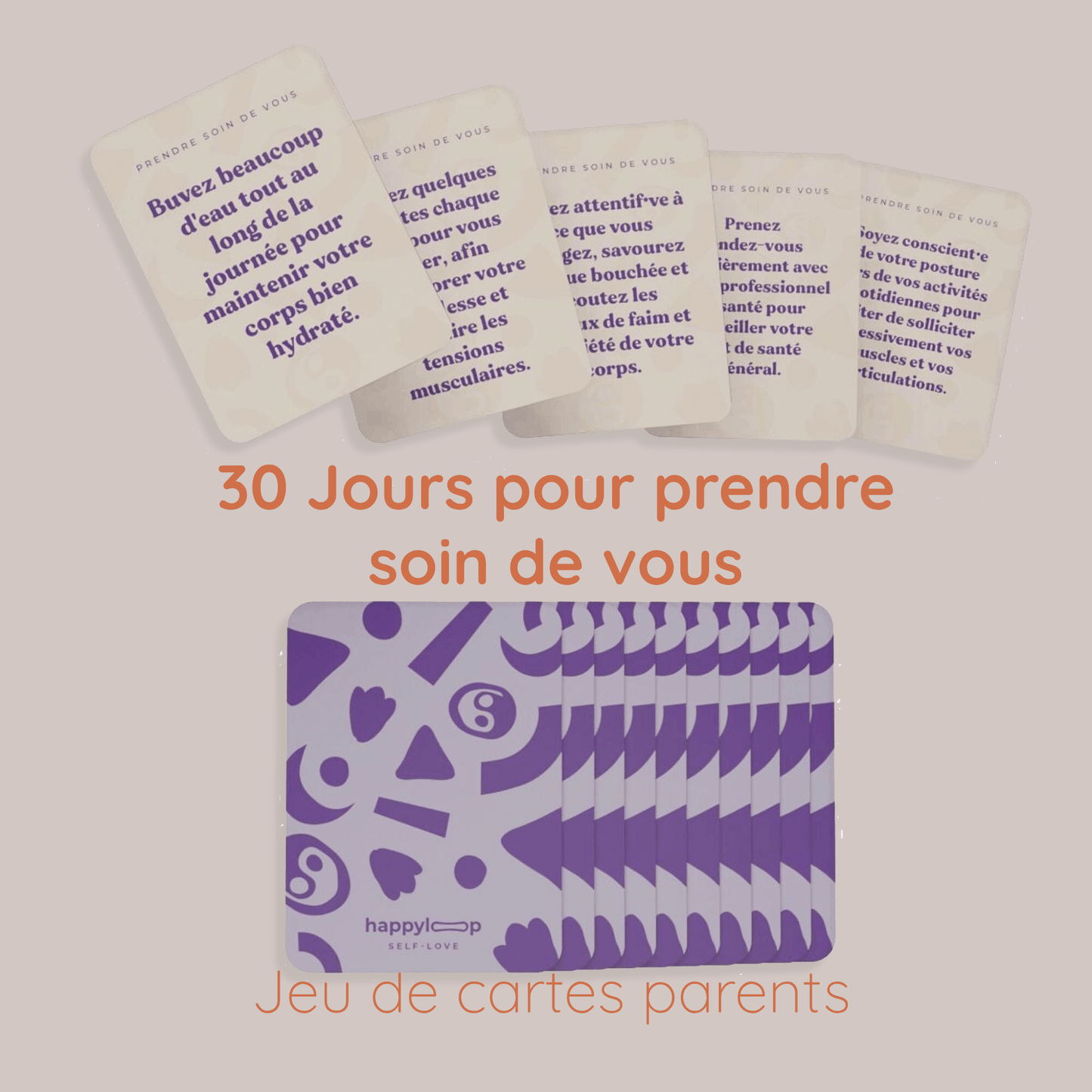 30 Jours pour prendre soin de vous | Jeu de cartes | Bien - être & Self - Love - Routinea
