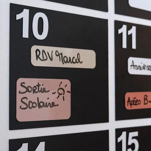 Calendrier mural magnétique - Planning mensuel - Routinea