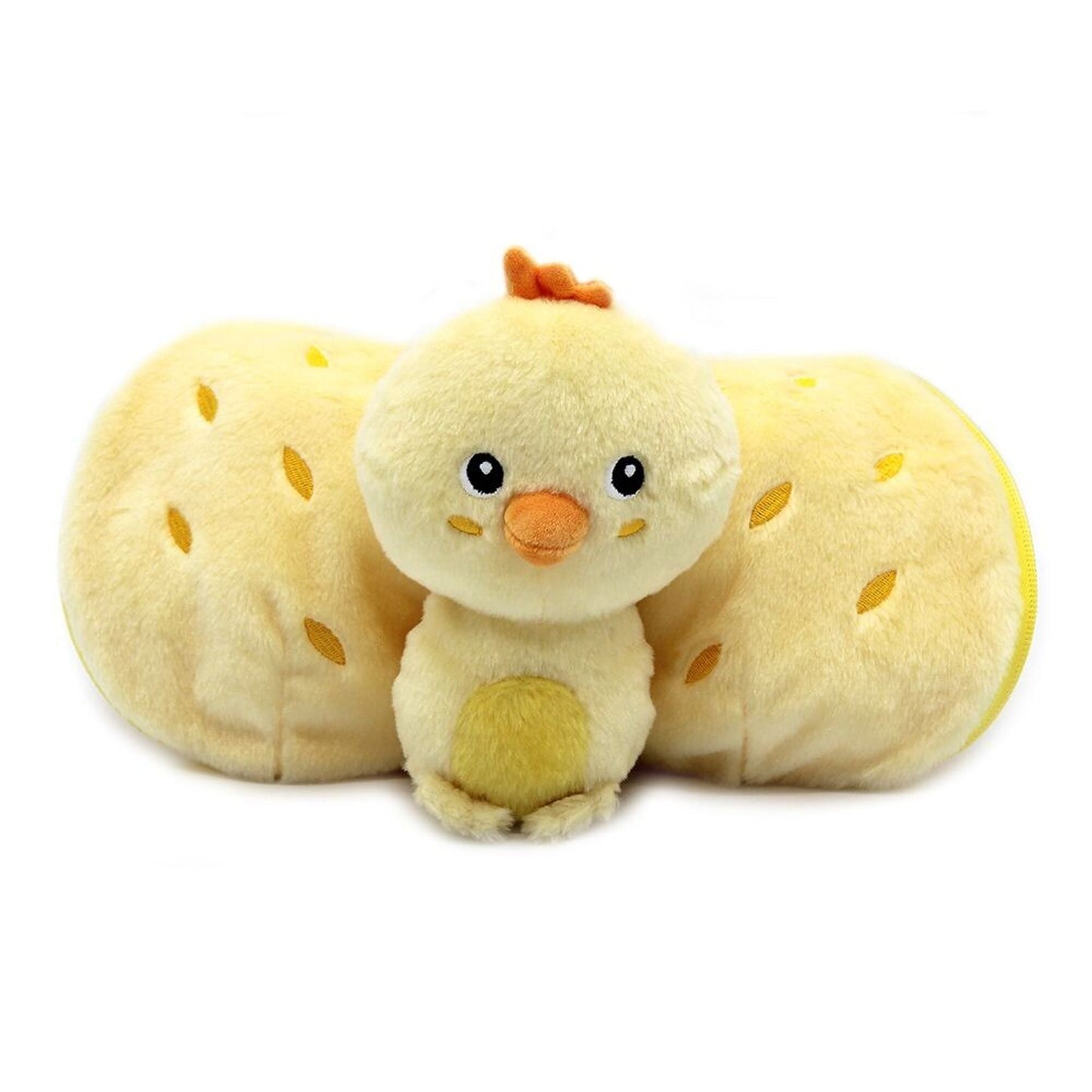 Flipetz Peluche reversible - Nugget le Poussin Ananas ou Velvet l’Éléphant Aubergine - Routinea