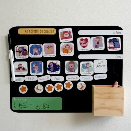 Pot en bois magnétique - Routinea