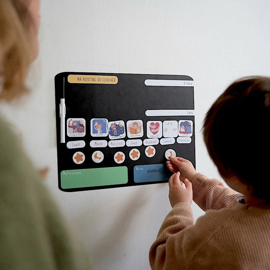 Tableau de routine du coucher enfant - Routinea