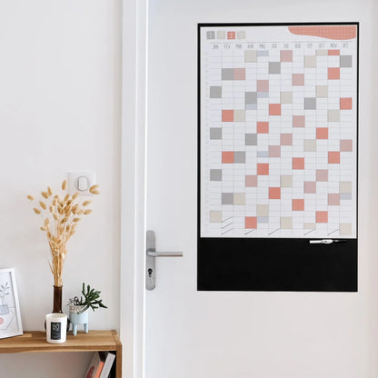 Calendrier mural magnétique annuel Ferflex® – Terracotta