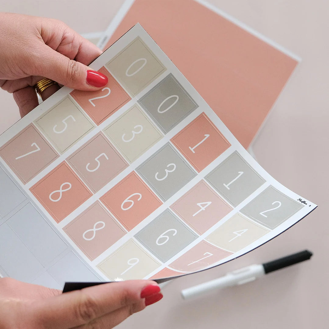 Calendrier mural magnétique annuel Ferflex® – Terracotta