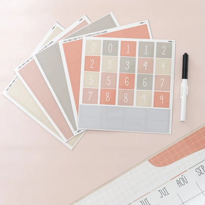 Calendrier mural magnétique annuel Ferflex® – Terracotta