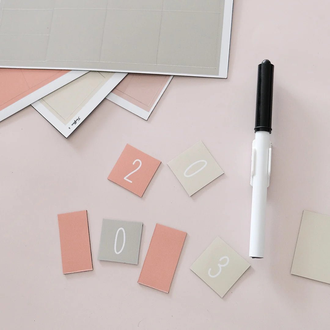 Calendrier mural magnétique annuel Ferflex® – Terracotta - Routinea