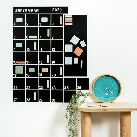 Calendrier mural magnétique - Planning mensuel - Routinea