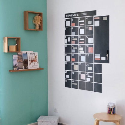 Calendrier mural magnétique - Planning mensuel - Routinea