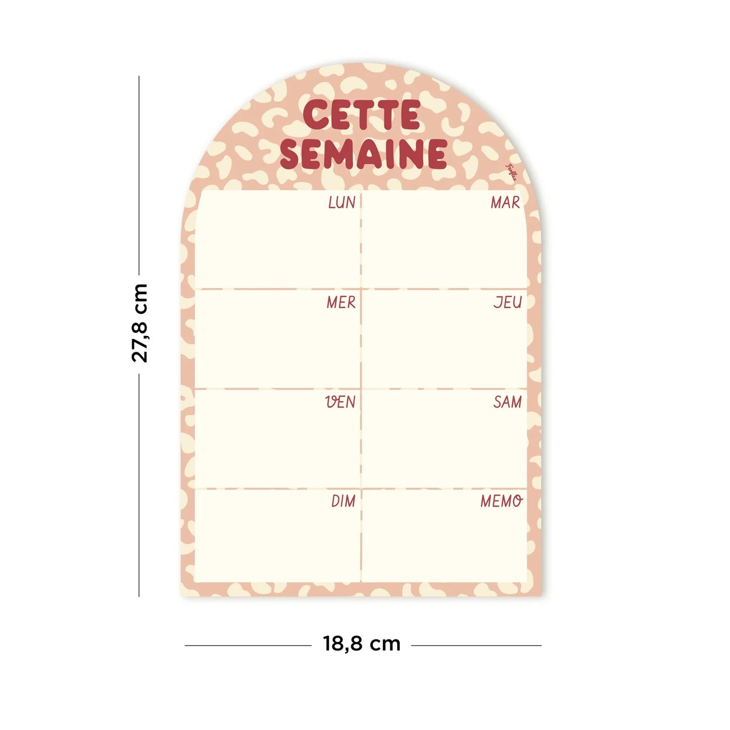 Cette semaine - Planning magnétique hebdomadaire Graou Rose ou Bleu - Routinea