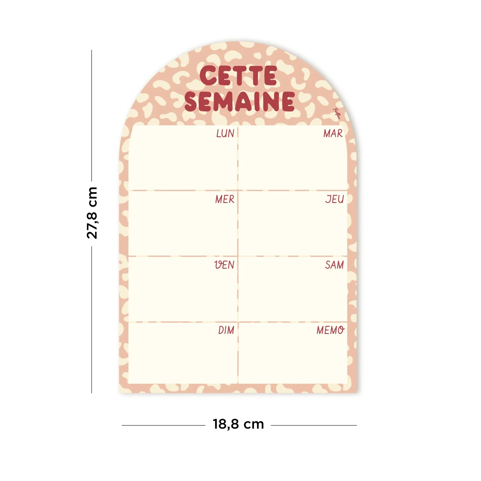 Cette semaine - Planning magnétique hebdomadaire Graou Rose ou Bleu - Routinea