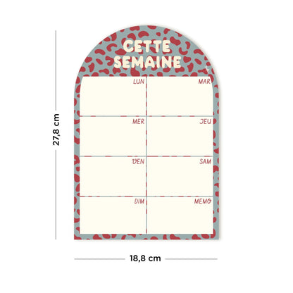 Cette semaine - Planning magnétique hebdomadaire Graou Rose ou Bleu - Routinea