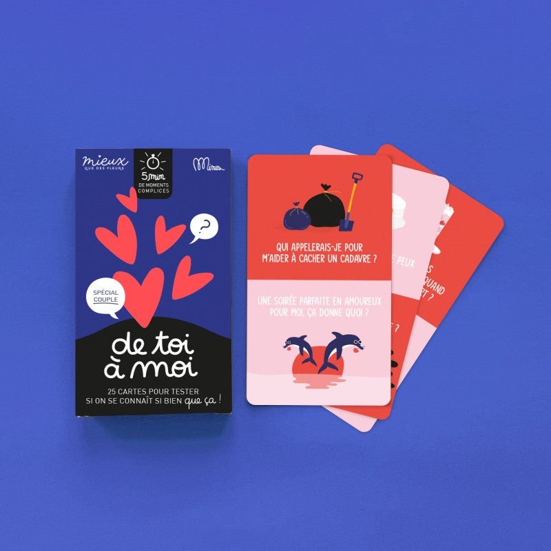DE TOI A MOI - Spécial Couple - 25 cartes pour tester si on se connaît si bien que ça ! - Routinea