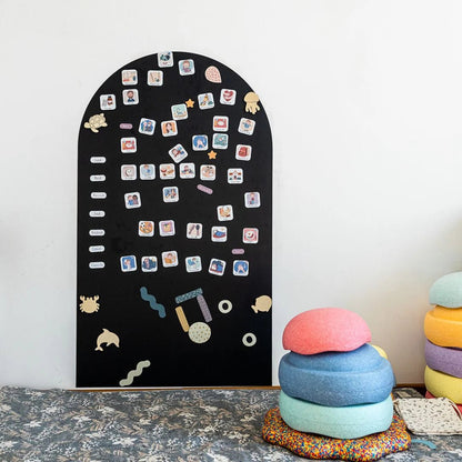 Jeu magnétique éducatif 'Ma routine magnétique du matin & du soir' (tableau en supplément) - Routinea