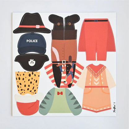 Jeu magnétique - Mes déguisements - Routinea