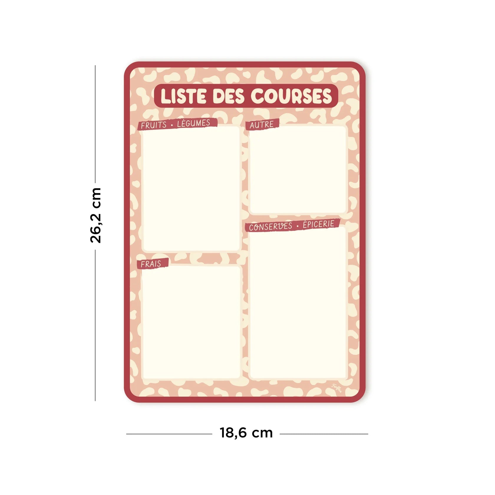 Liste de courses magnétique Graou - Simplification et organisation avec style! - Routinea