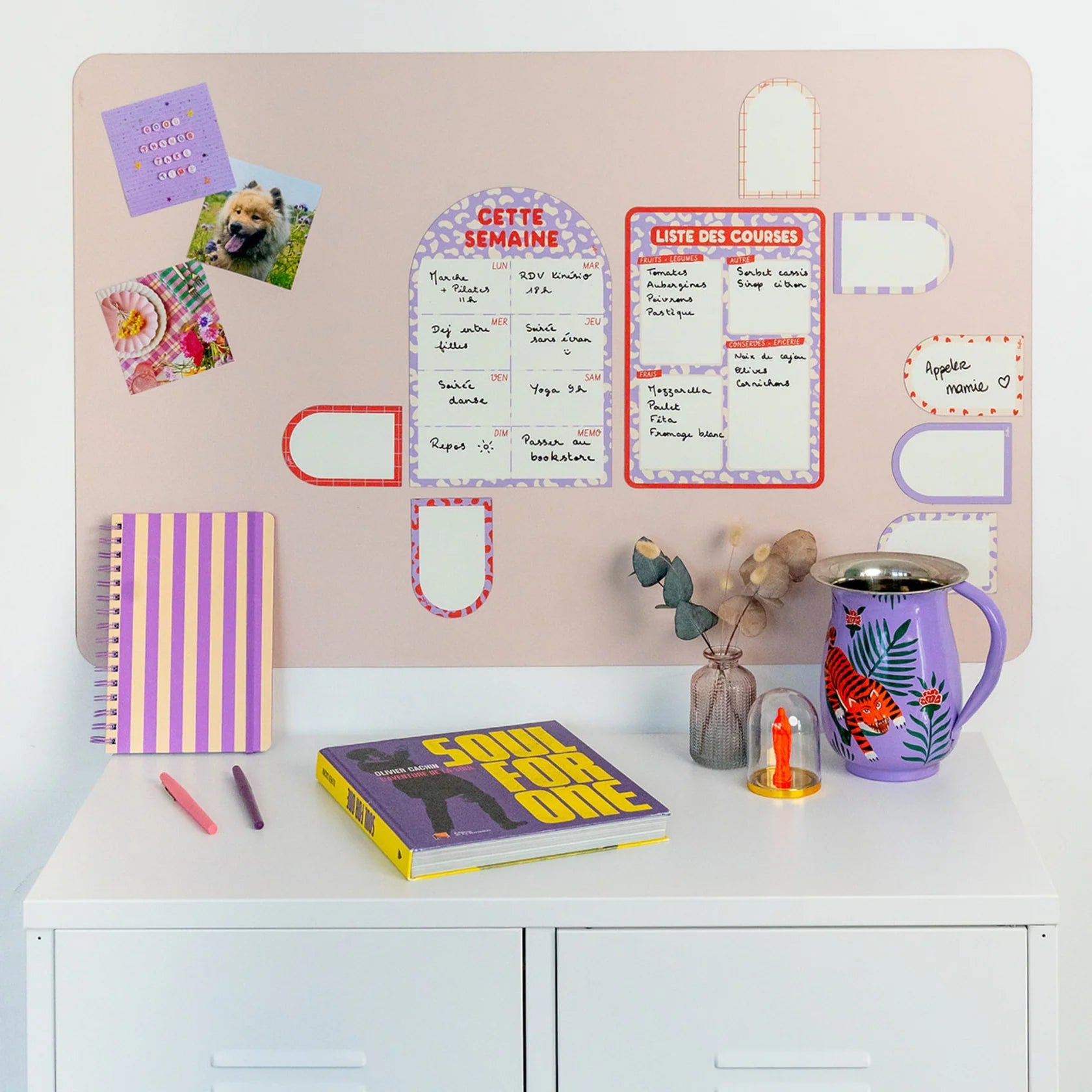 Liste de courses magnétique Graou - Simplification et organisation avec style! - Routinea