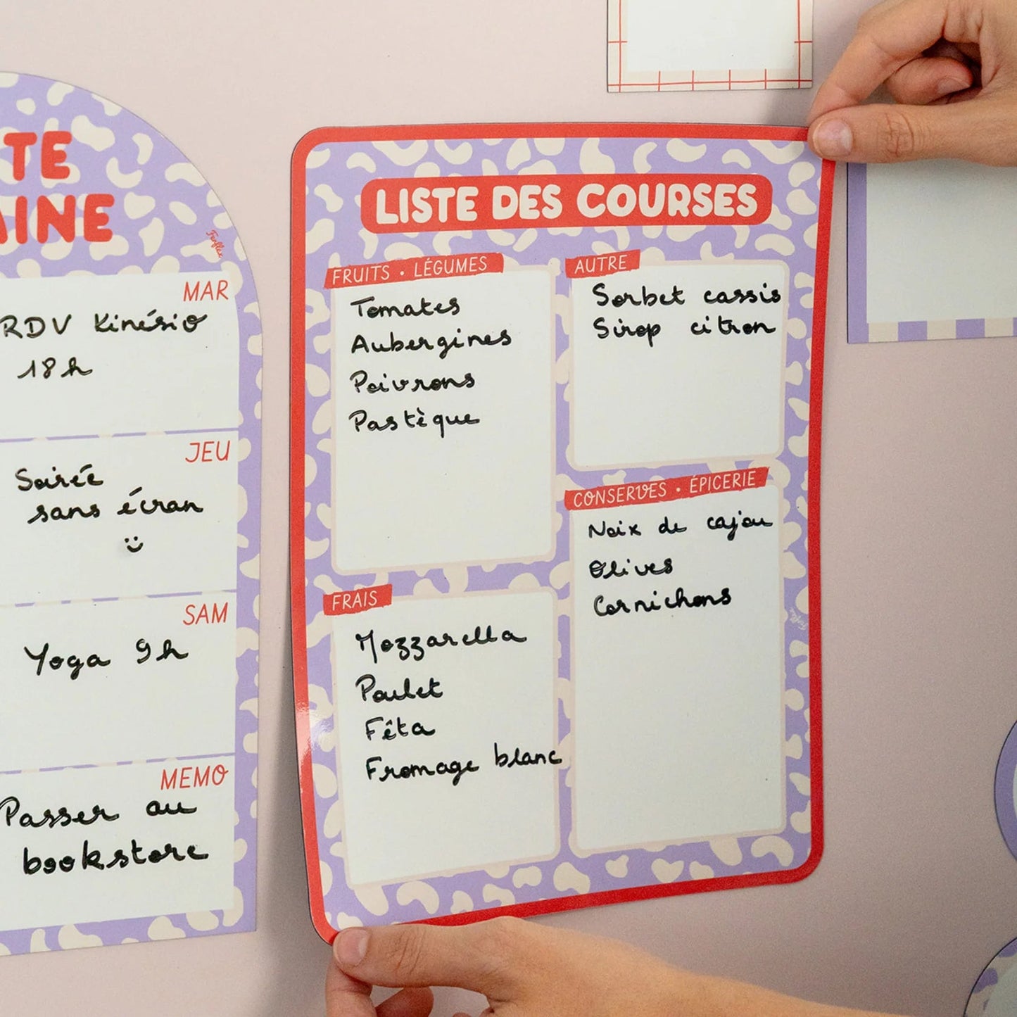 Liste de courses magnétique Graou - Simplification et organisation avec style! - Routinea