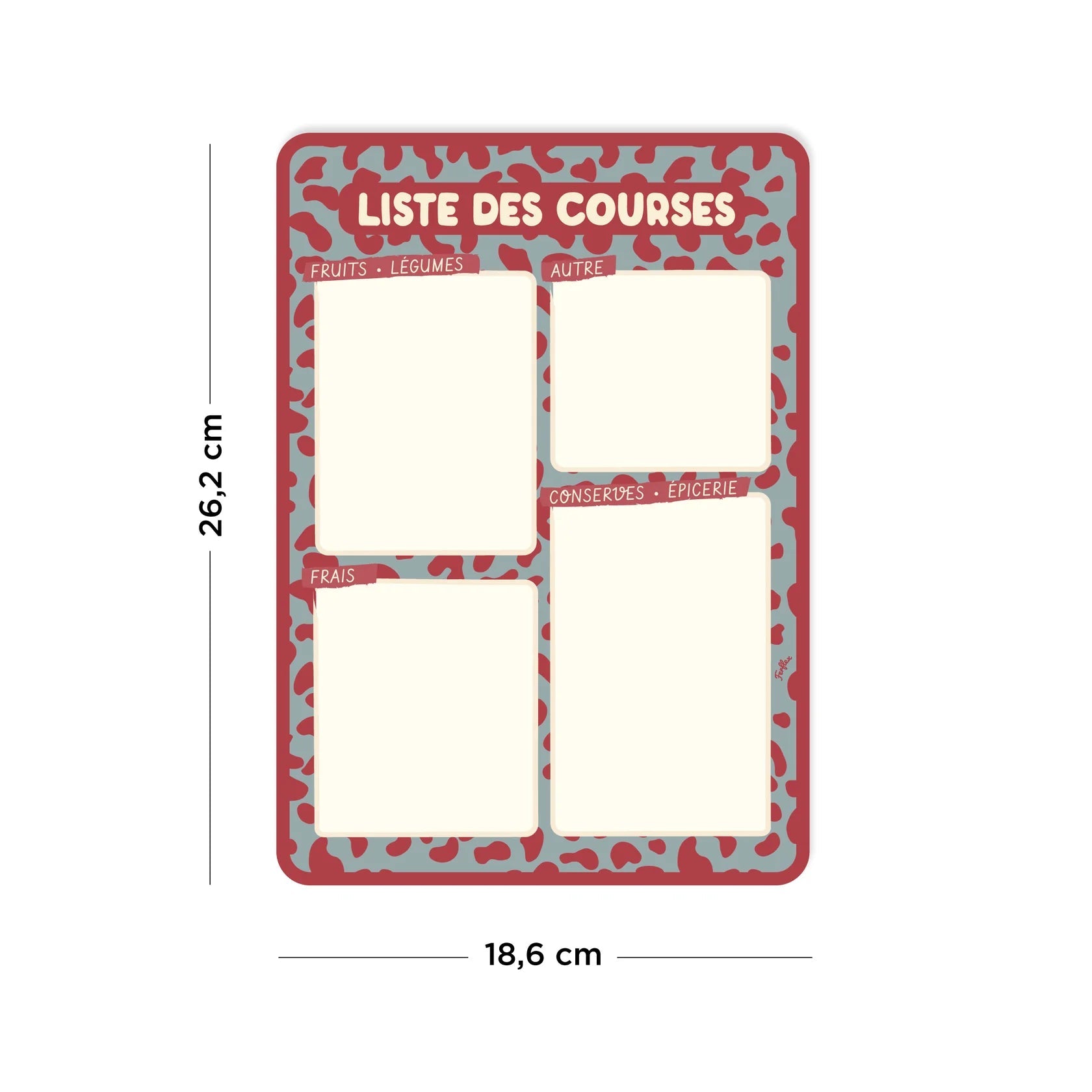 Liste de courses magnétique Graou - Simplification et organisation avec style! - Routinea