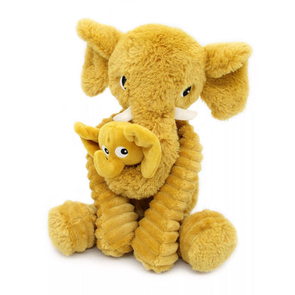 Peluche DIMOITOU maman et bébé - Jaune moutarde - Routinea