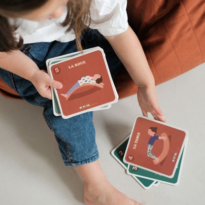 Planche d'équilibre + 10 Cartes de Yoga - Routinea