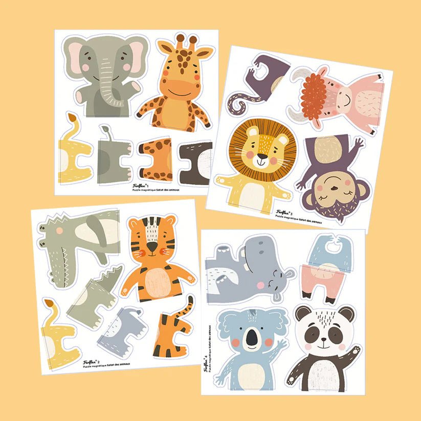 Puzzle Magnétique animaux - Safari des animaux - Routinea